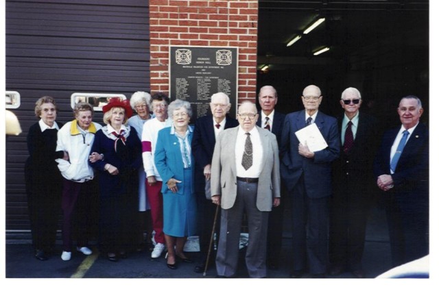 Charter Members at Plaque Dedication