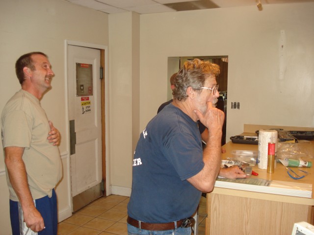 8/2/08 Working on Kitchen for convention