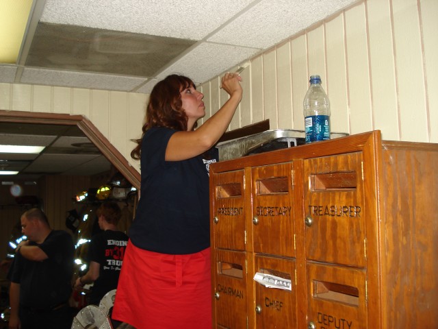 8/4/08 Margie doing some painting