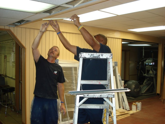 8/16/2008 Finishing Ceiling tile in Bays