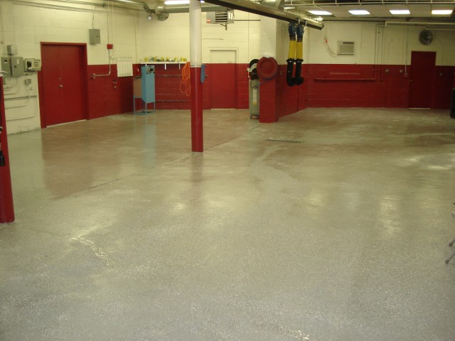 8/27/08 Engine & Truck Bay Floor Completed Getting closer to conventon