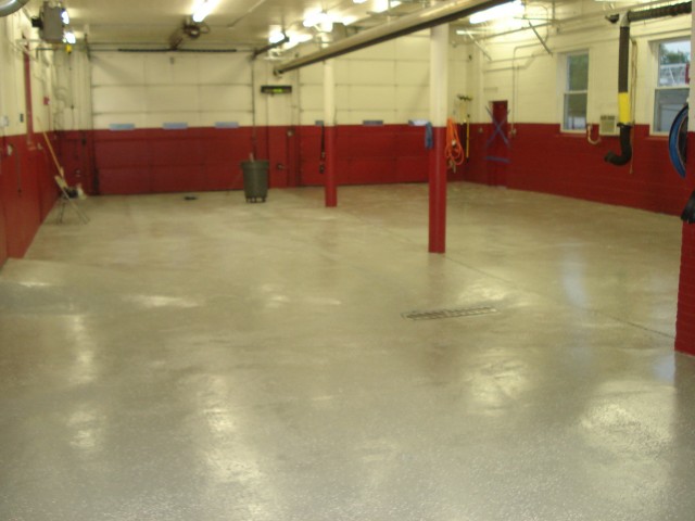 8/27/08 Engine & Truck Bay Floor Completed Getting closer to conventon